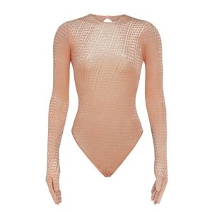 🆕️Kim Kardashian SKIMS Velvet Peach Glove Bodysuit
